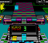 Klax (USA, Europe) In game screenshot